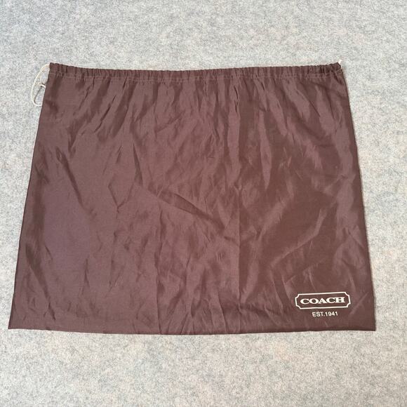 Coach Logo Black Shoulder Bag Purse w/Signature Leather Silver Hardware 15”x11” - Picture 13 of 16